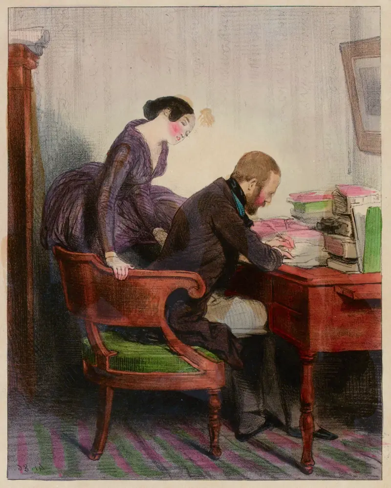 Paris, 26 oktober 1841 av Paul Gavarni