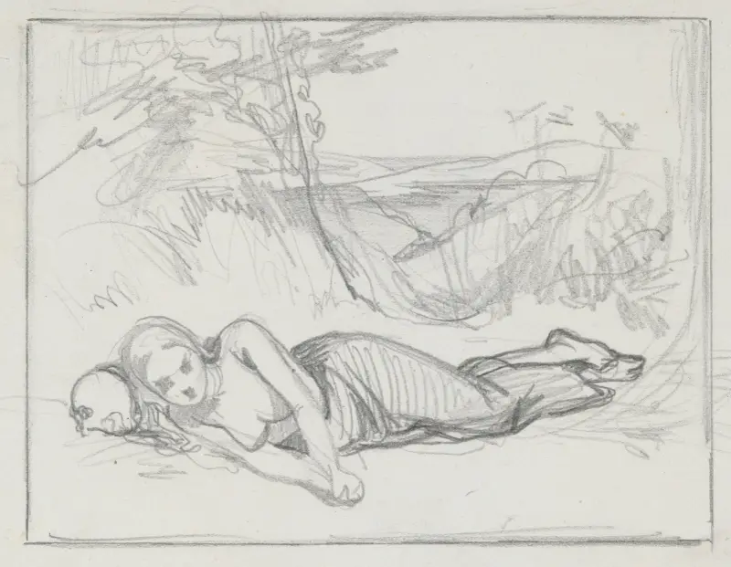 Die büßende Magdalena von Paul Gavarni