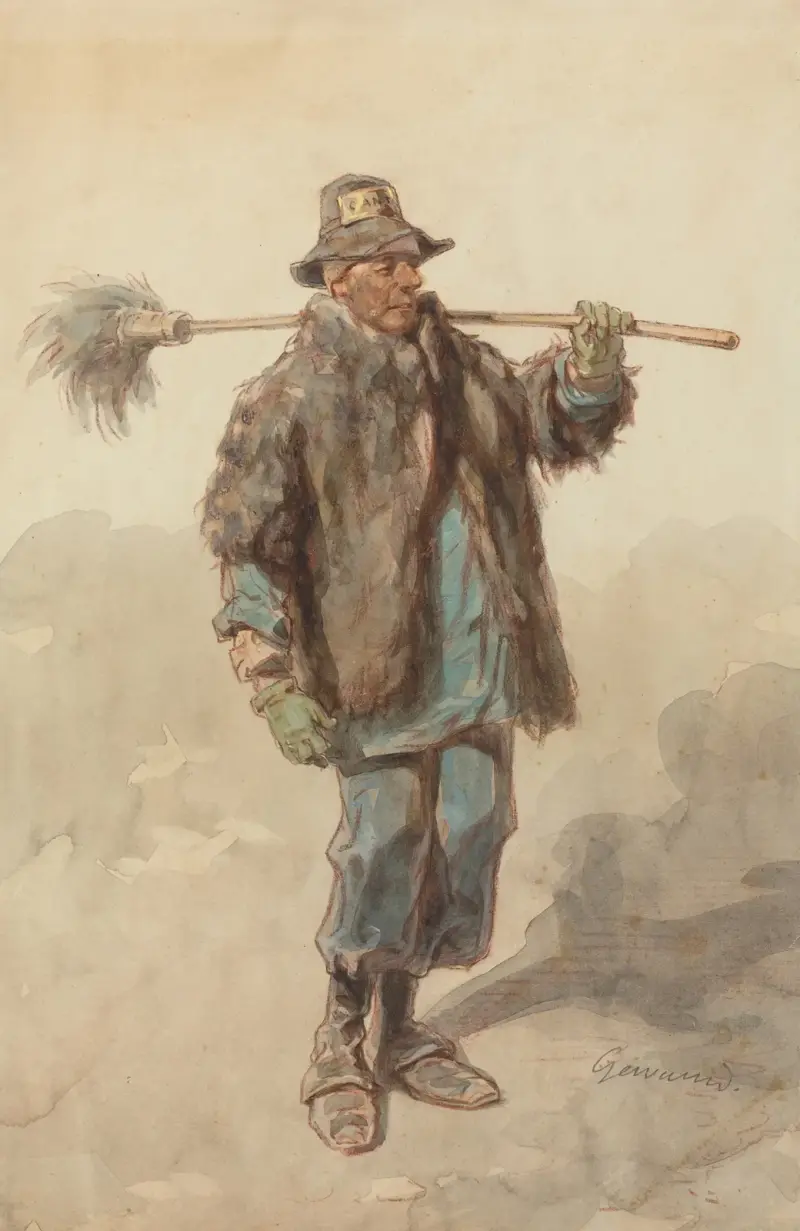 Der Straßenkehrer von Paul Gavarni