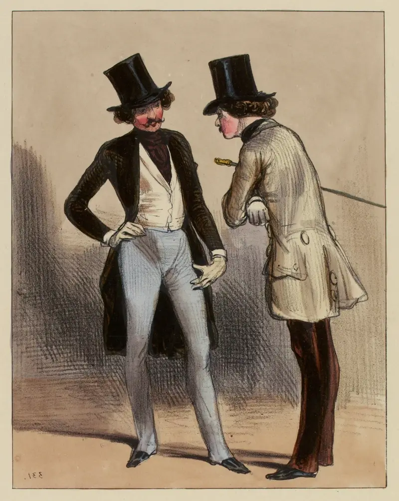Tu sais bien que Maurice et Charles avaient toujours des histoires ensemble pour la petite Zélie av Paul Gavarni