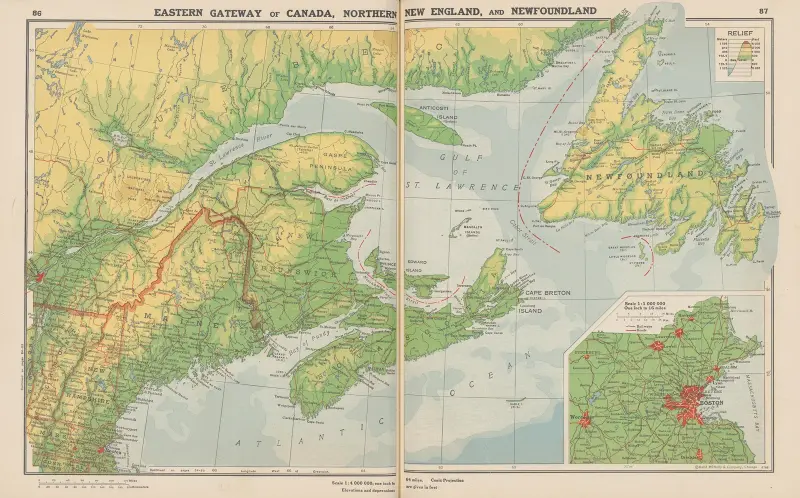 Östliches Tor Kanadas, das nördliche Neuengland und Neufundland von John Paul Goode