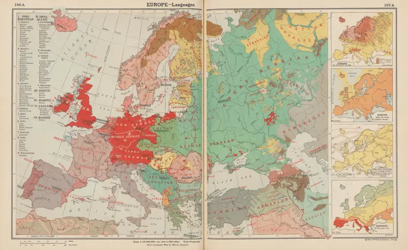 Europe. Languages av John Paul Goode