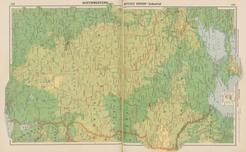 Europe—Southwestern Soviet Union, Manufacturing Region av John Paul Goode