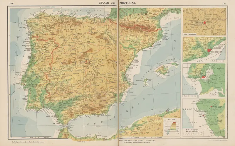 Europa – Spanien och Portugal av John Paul Goode