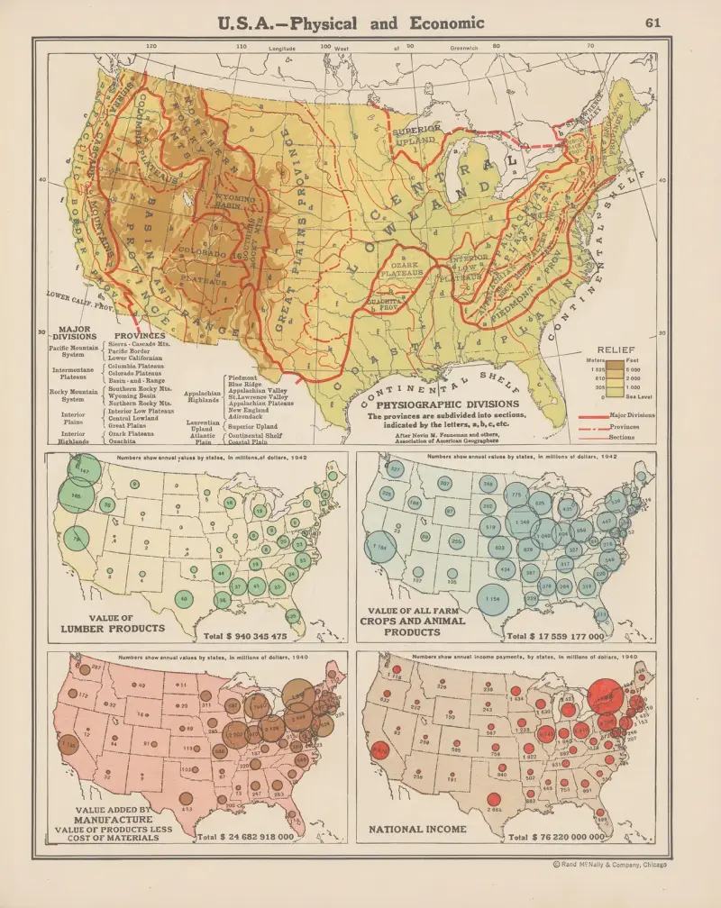U. S. A.—Physical and Economic av John Paul Goode