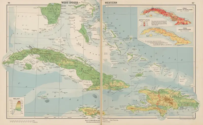 Westindische Inseln – West von John Paul Goode