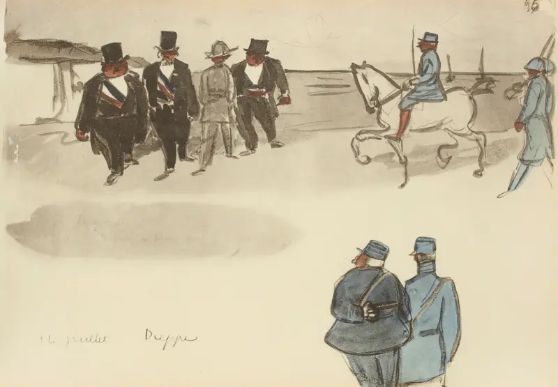 14 juillet, Dieppe av Paul Goute