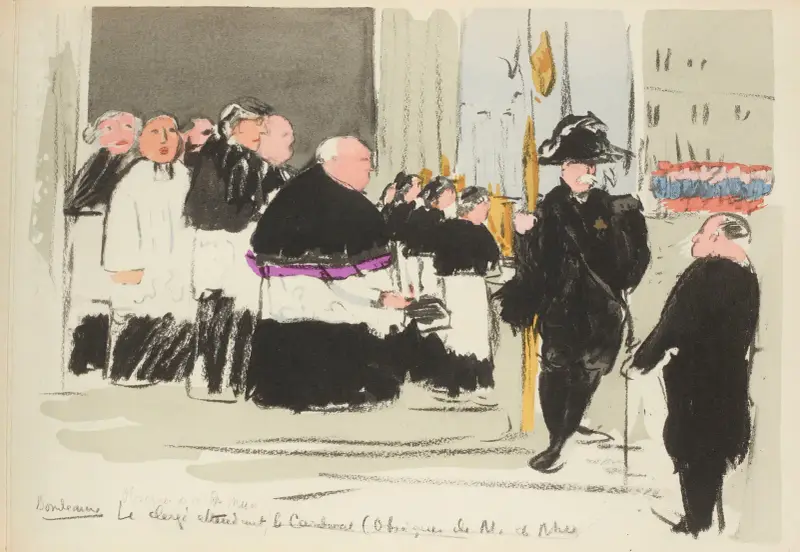 Bordeaux, pohřeb M. de Muna, Paul Goute