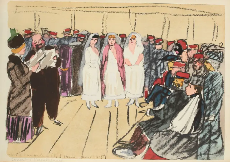 Konzert im Lazarett, April 1915 von Paul Goute
