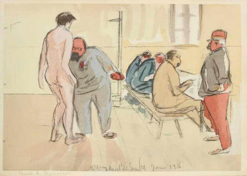 Conseil de révision, 21 janvier 1916 av Paul Goute