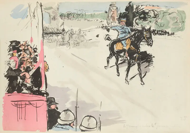 Défilé du 14 juillet 1919 Le général Mangin salue le ‘pouvoir public’ av Paul Goute