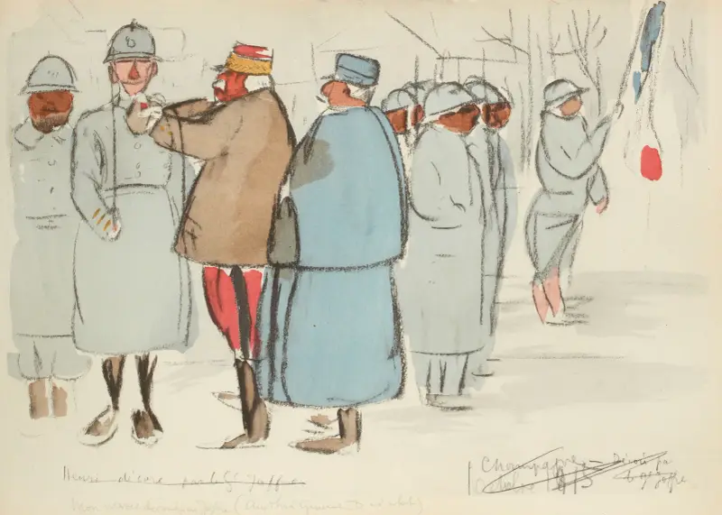 Mon neveu décoré par Joffre, octobre 1915 av Paul Goute