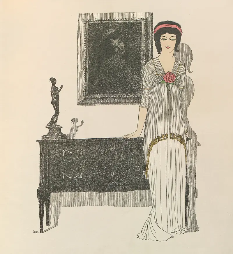 Les robes de Paul Poiret, plansch 10 av Paul Iribe