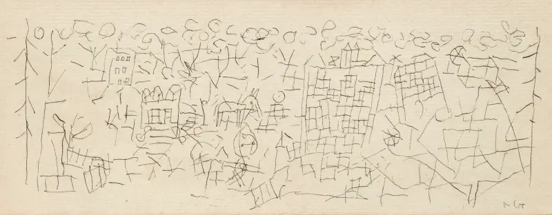 Über die Stadt von Paul Klee