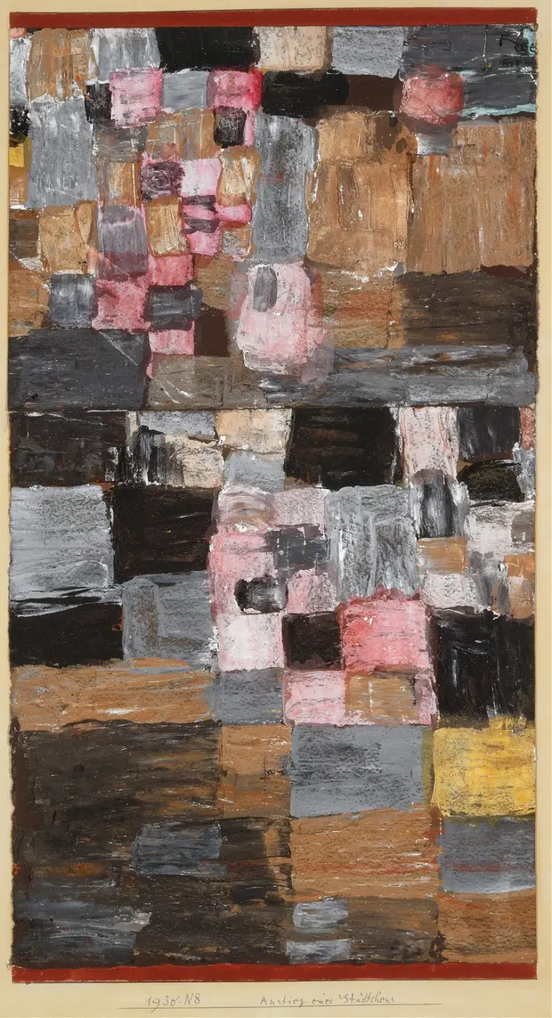 Ascent of a Little Town av Paul Klee