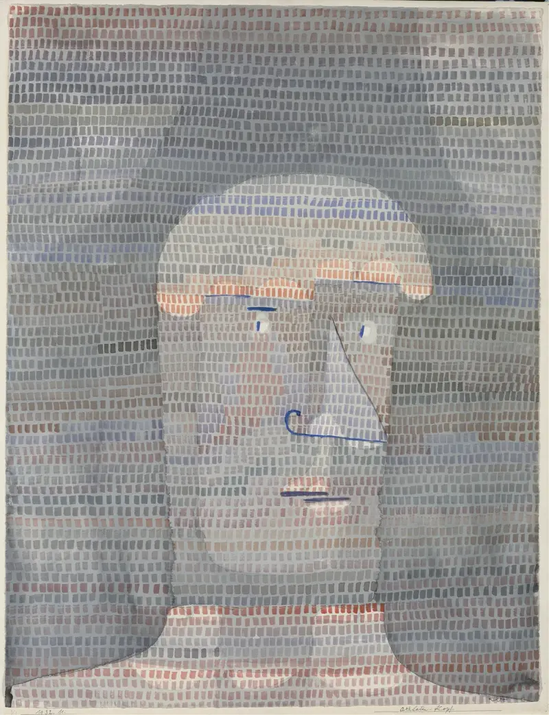 Atletova hlava, Paul Klee