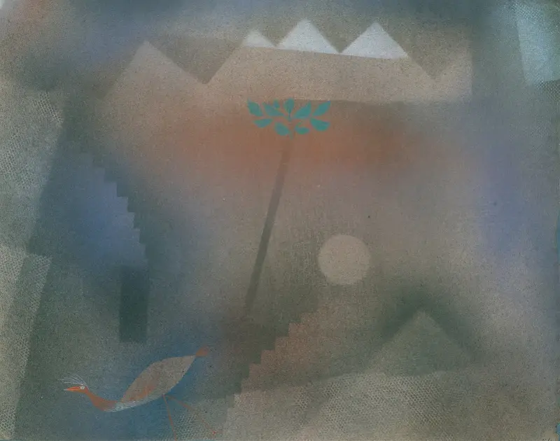Vogel, der sich verirrt von Paul Klee