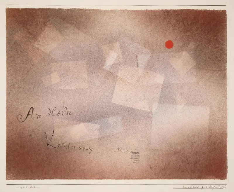 Briefbild z. 5. Dezember 1927 av Paul Klee