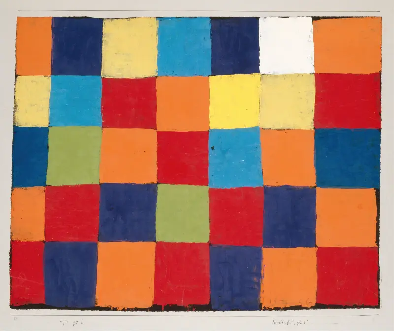 Farbkarte 'Qu 1' von Paul Klee
