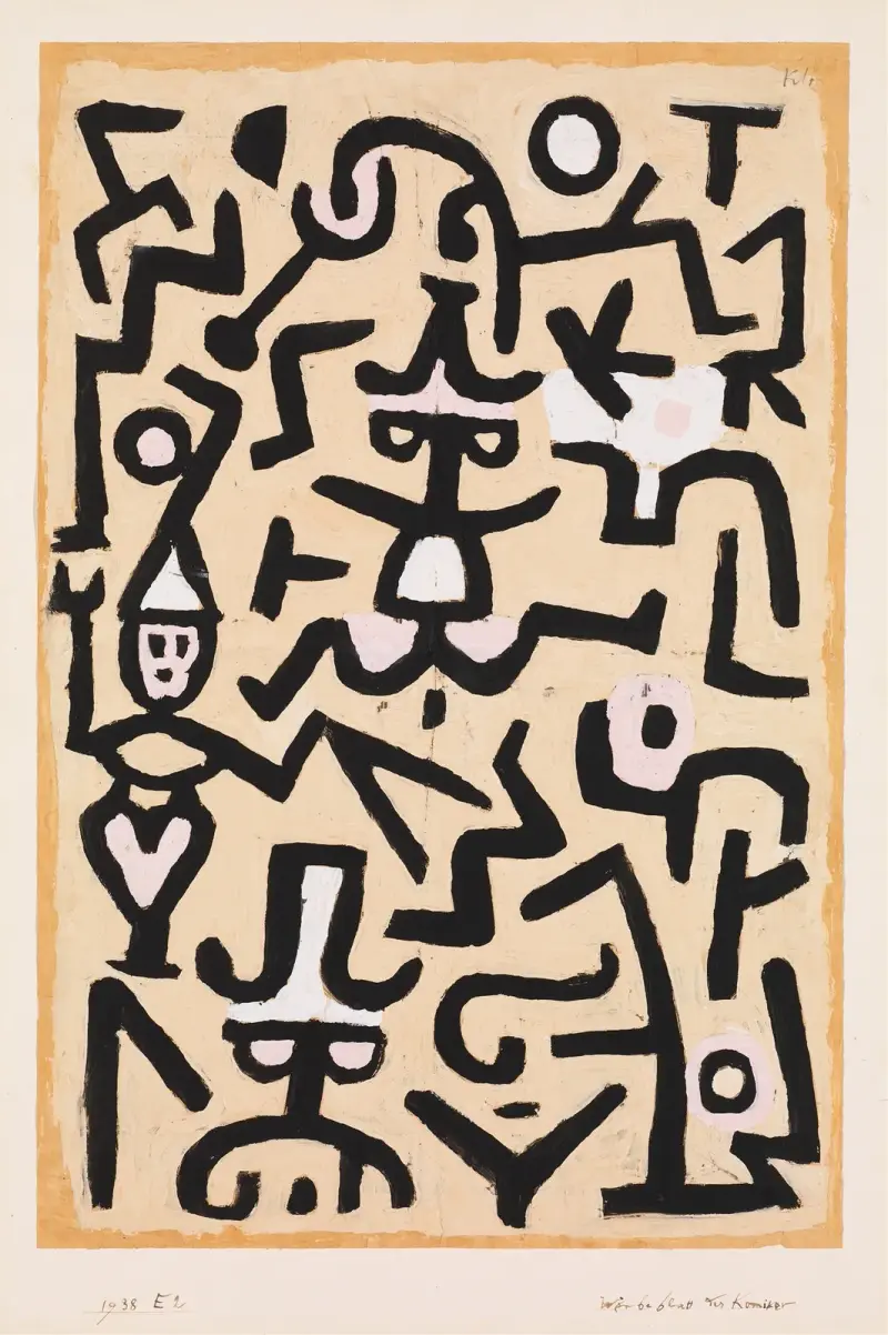 Komödianten-Programmzettel von Paul Klee