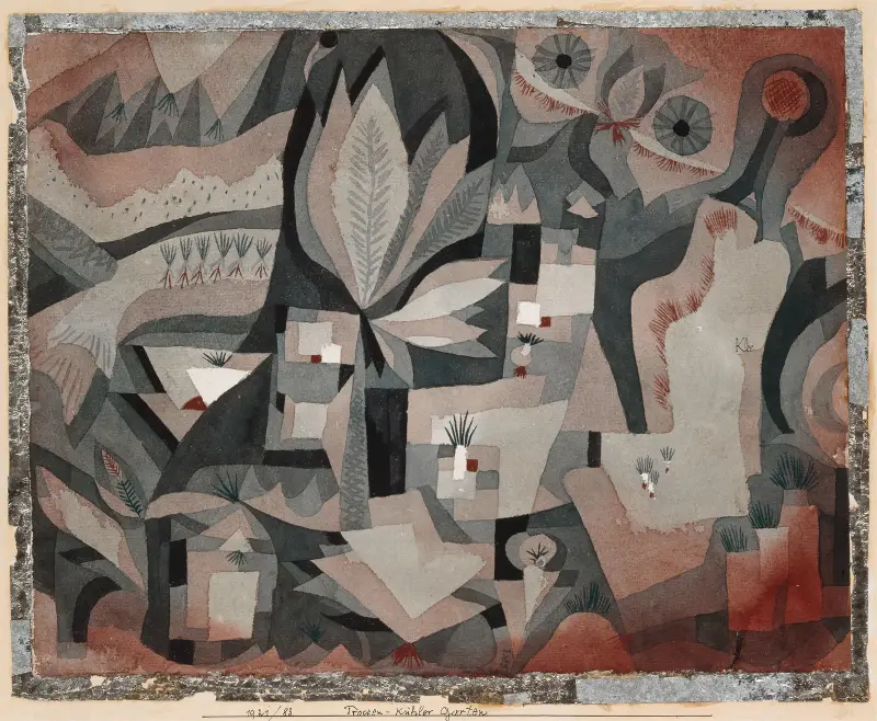 Suchá chladná zahrada, Paul Klee