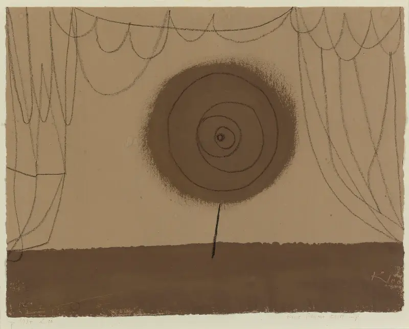 Eine Blume tritt auf von Paul Klee