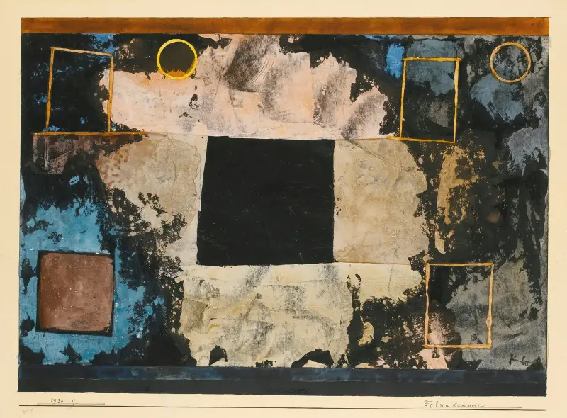 Felsen Kammern (Rock-Cut Chambers) av Paul Klee