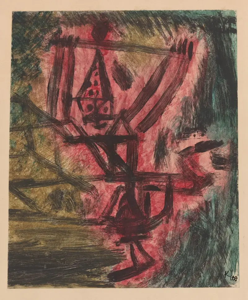 Feuer Clown I von Paul Klee