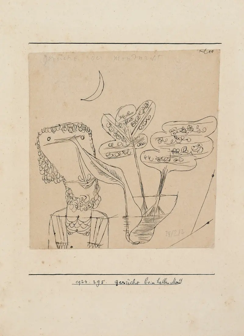 Gerüche beim halben Mond av Paul Klee