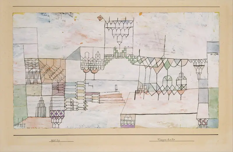 Großer Saal für Sänger von Paul Klee