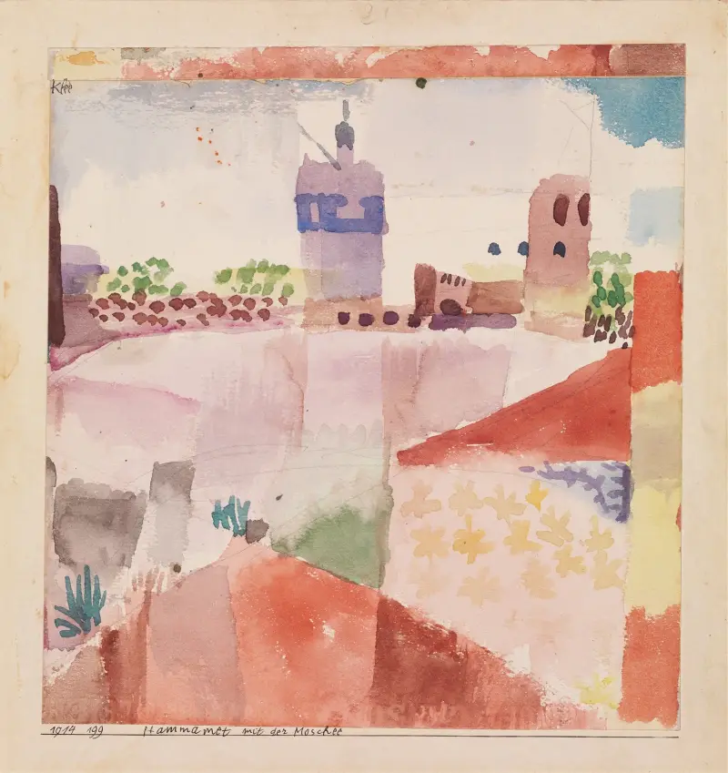 Hammamet mit seiner Moschee von Paul Klee