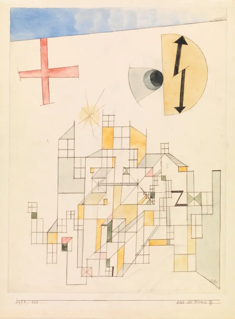 Haus der Firma Z av Paul Klee