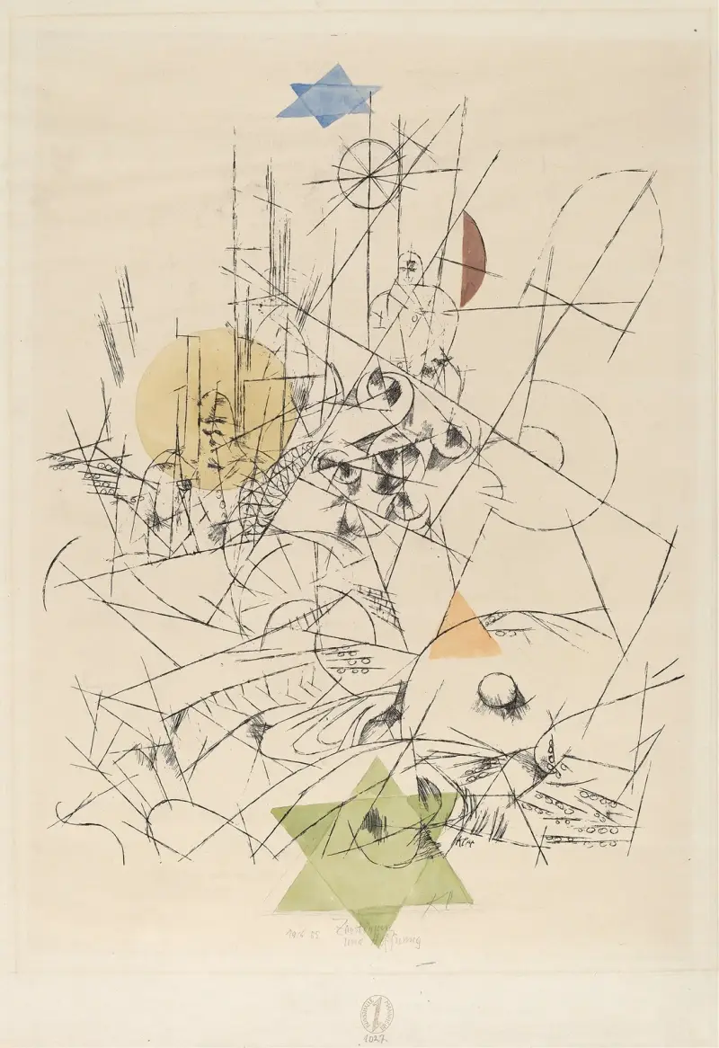 Zerstörung und Hoffnung, 1916 – Nr. 1 von Paul Klee