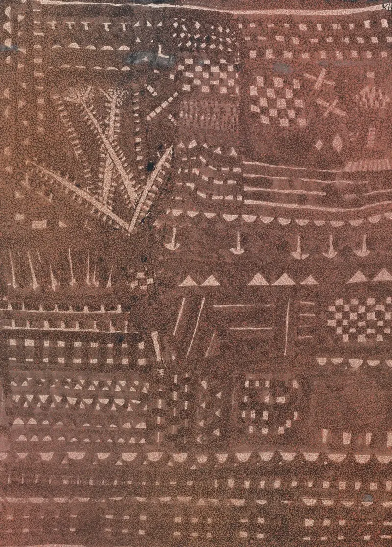 In the Manner of a Leather Tapestry av Paul Klee