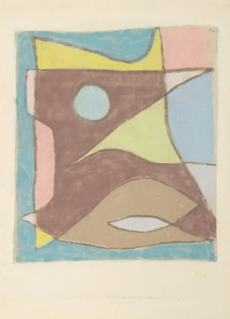 Maske unterwasserführer av Paul Klee