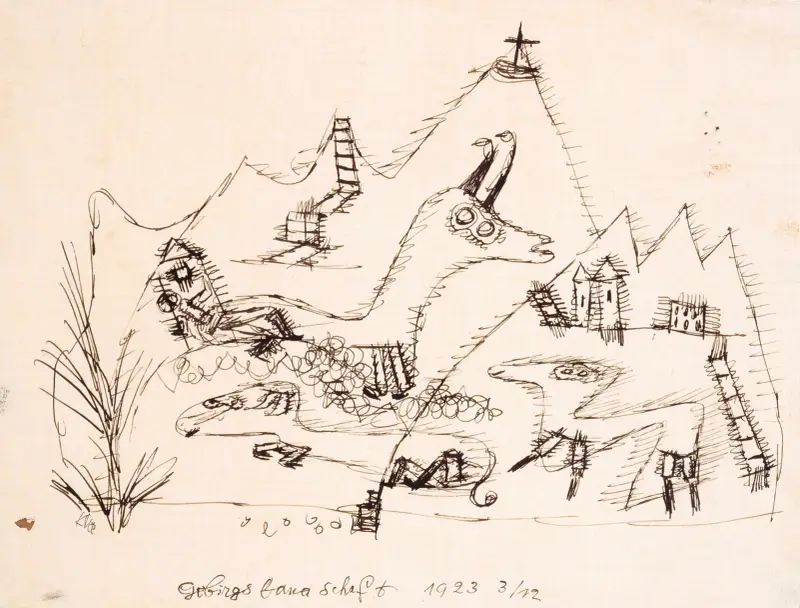 Horská krajina, Paul Klee