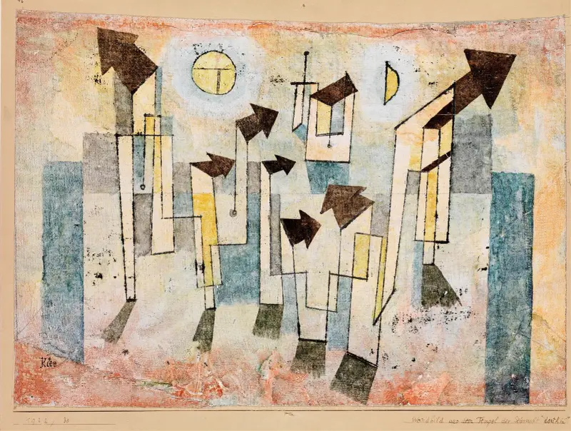 Mural from the Temple of Longing av Paul Klee