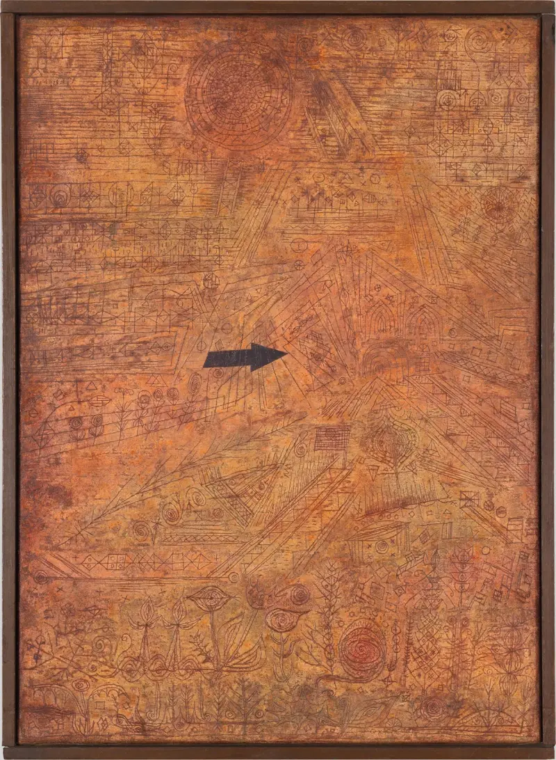 Strzała w ogrodzie, Paul Klee