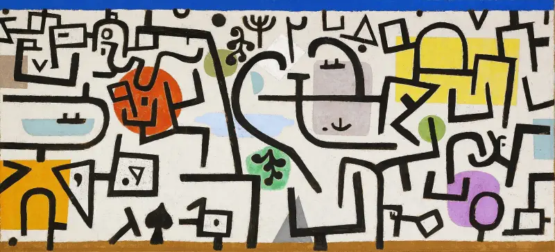 Reicher Hafen (Bild einer Reise) von Paul Klee