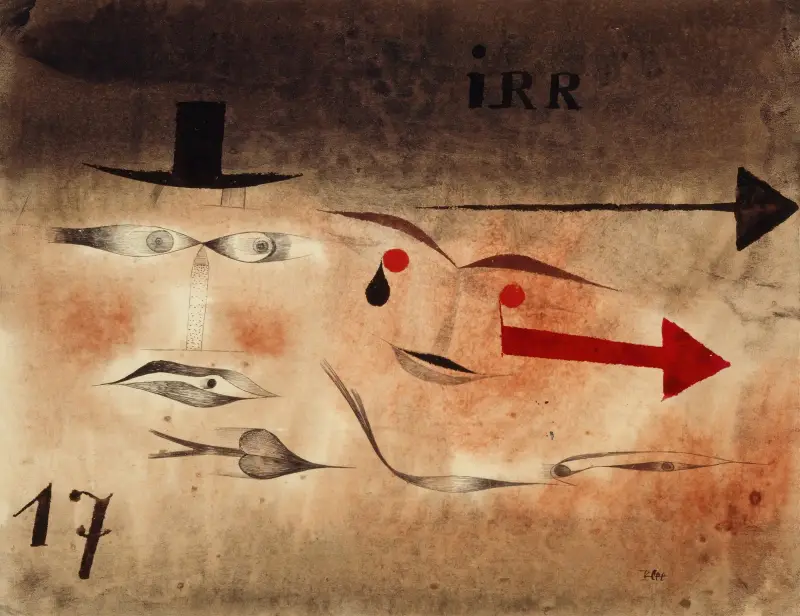 Siebzehn, irre von Paul Klee