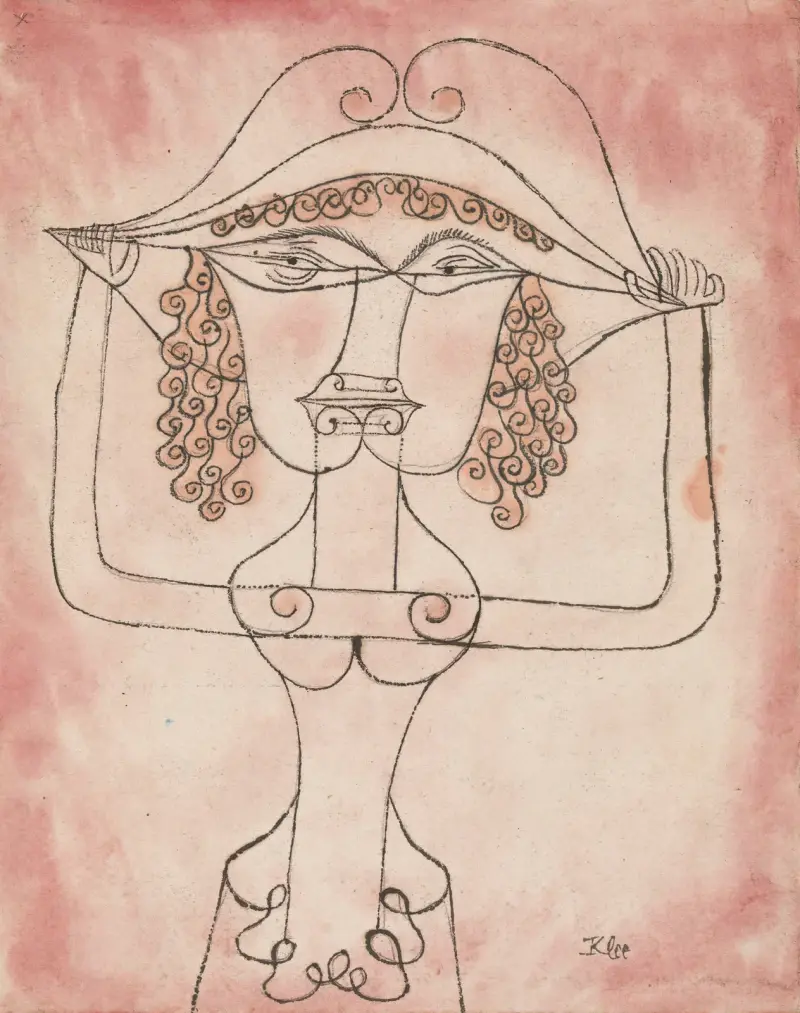 Singer of the Comic Opera av Paul Klee