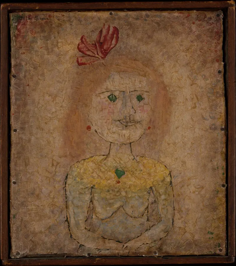 Small Portrait of a Girl in Yellow, 1925 – nr 2 av Paul Klee
