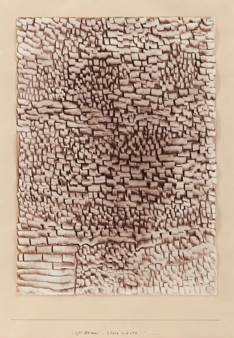 Kamenná poušť, Paul Klee