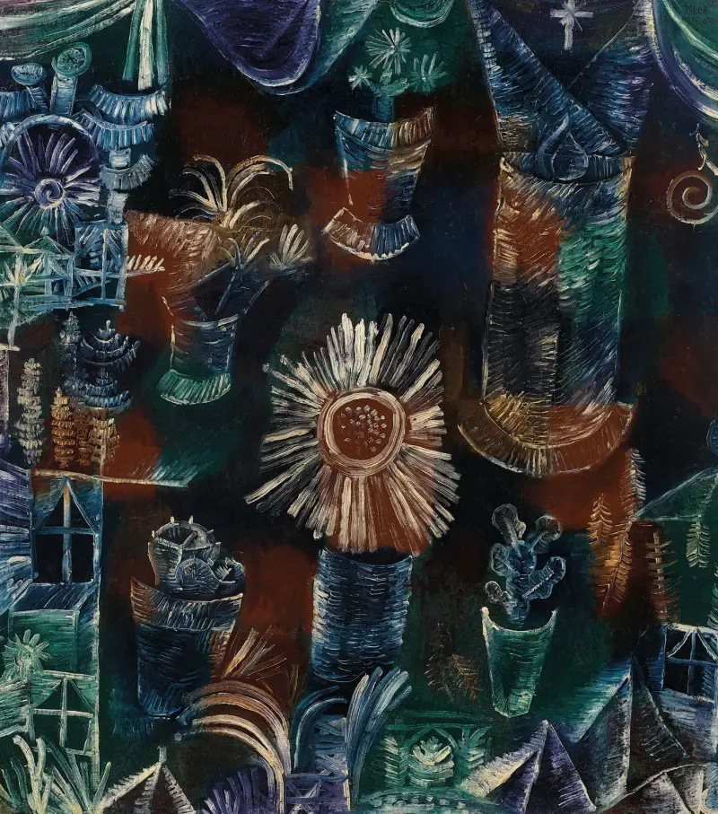 Stilleben mit der Distelblüte von Paul Klee