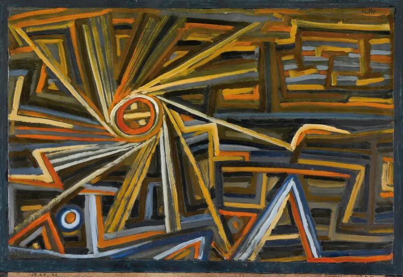 Strahlung und Rotation von Paul Klee