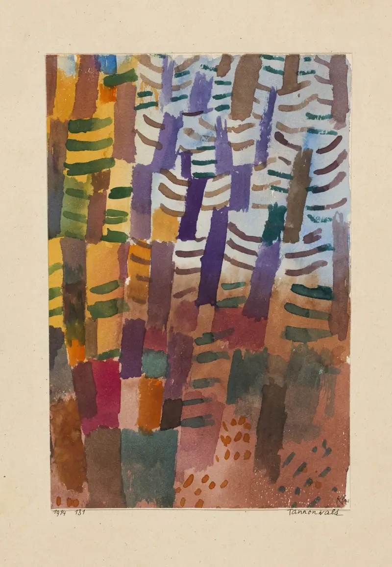 Tannenwald von Paul Klee