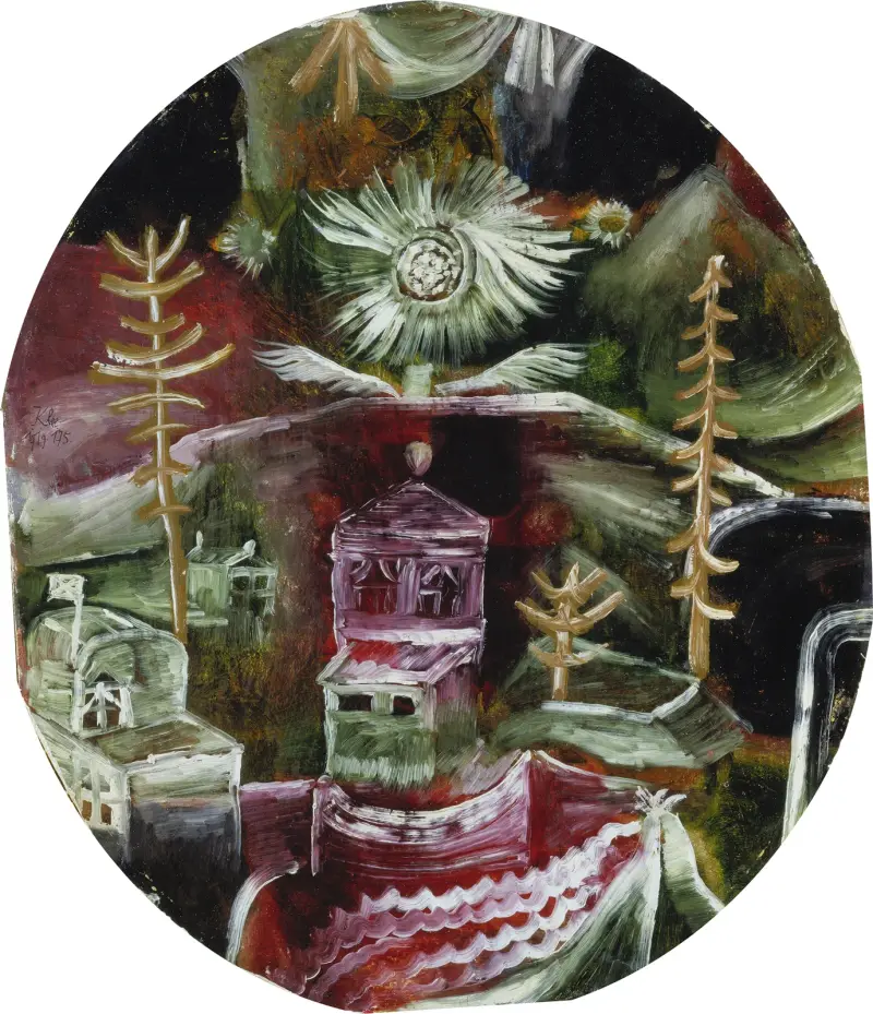 The Thistle Flower House av Paul Klee