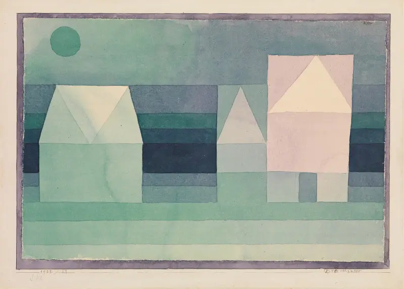 Tři domy, Paul Klee