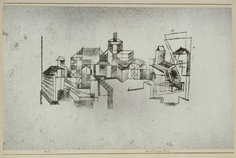 Widok twierdzy, Paul Klee