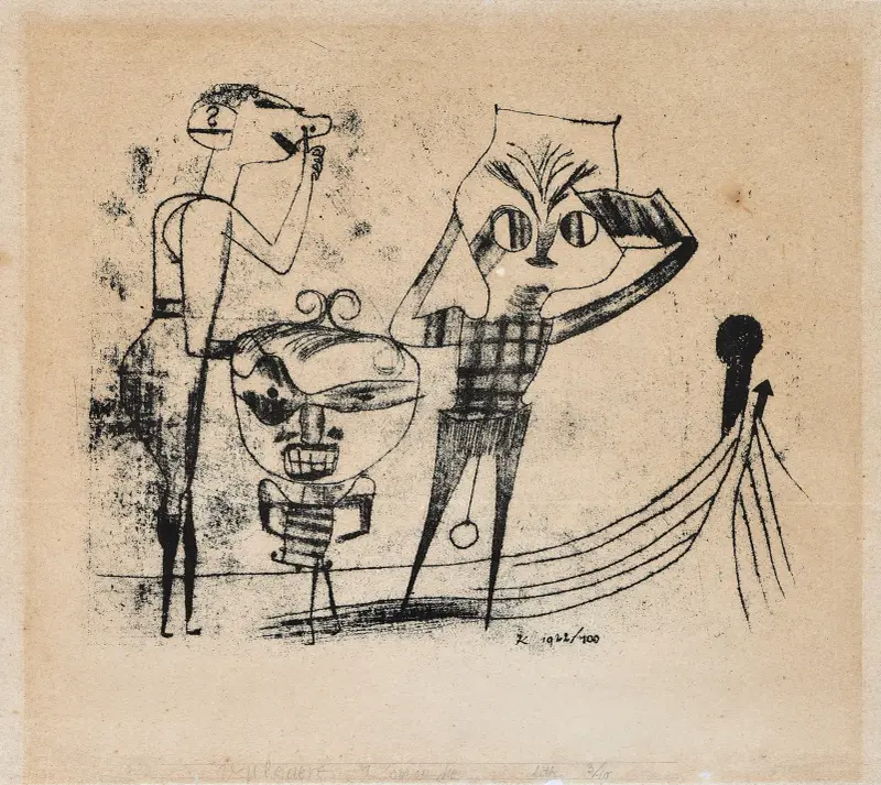 Vulgäre Komödie, 1922 – Nr. 2 von Paul Klee